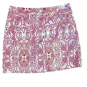 Adidas Clima Cool Women’s Golf Skort. White, Pink & Orange. Pockets